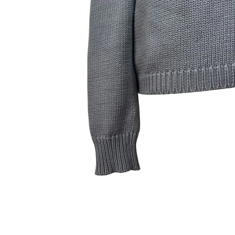 J.CREW Vintage Men's 100% Cotton Crewneck Sweater with Elbow Pads Size Small